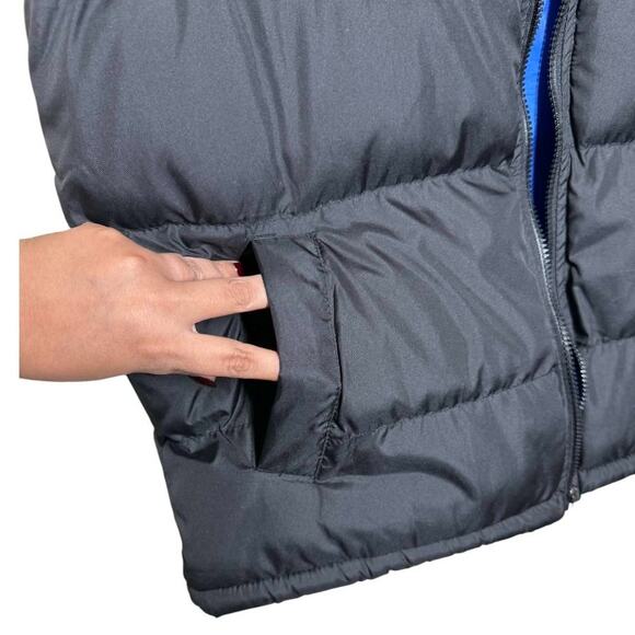 US POLO ASSN MENS PUFFER VEST BLACK AND BLUE SIZE M - Picture 5 of 6
